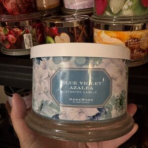 Homeworx blue azalea candle new
